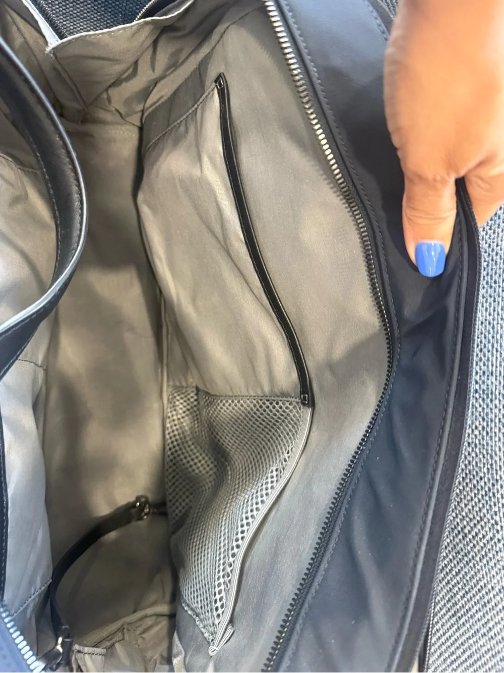 Away Navy Blue Travel/Duffel Bag with Black Accents